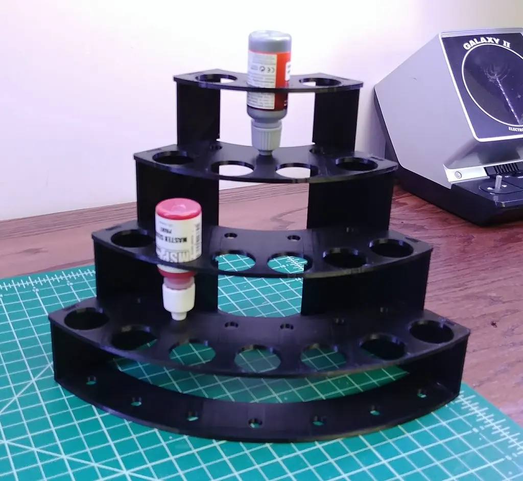 3D Printer Files | 3MF File | Modular Hobby Paint Rack - Outside Corner ...