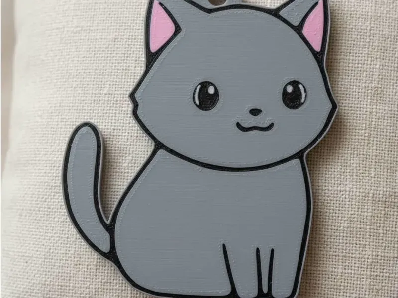 Cute Cat Keychain