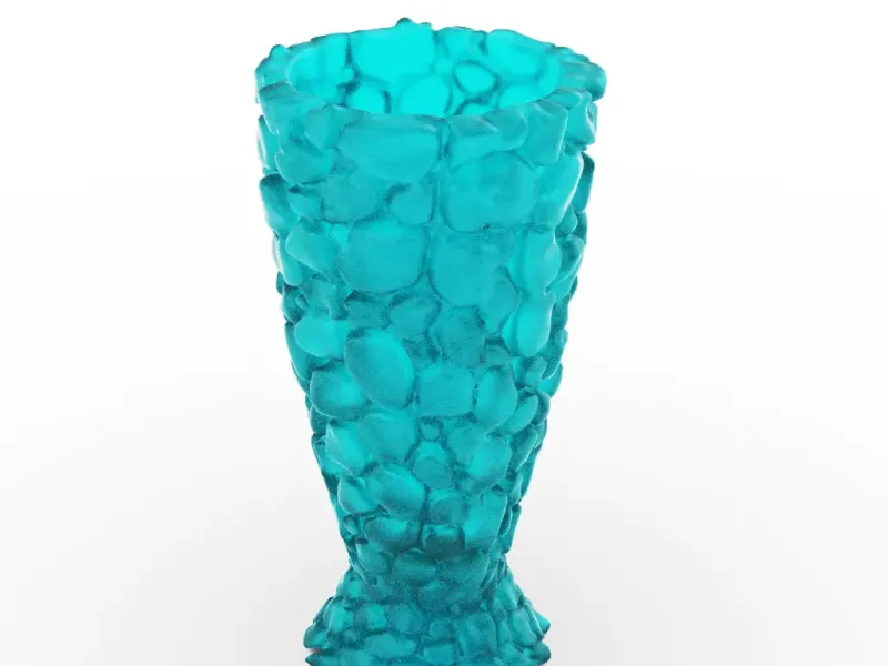 stone Vase - calice - with some holes inside