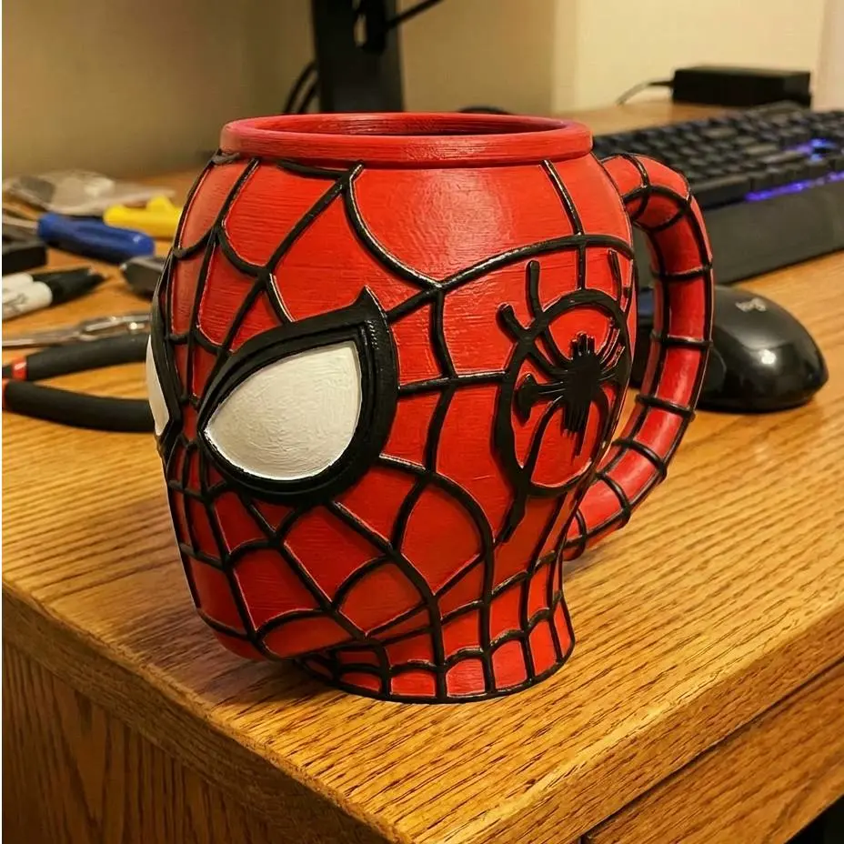 Spider-Man Head Mug | Superhero Desk Organizer
