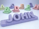 nombre 3D a partir de letras - Fuente estándar-0