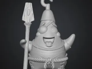 Patrick the pirate from SpongeBob