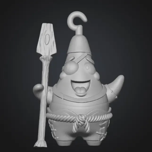 Patrick the pirate from SpongeBob