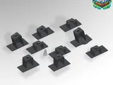 BMW E36 DOOR PANEL CLIPS – SET OF 10 + EXTRA DOOR STOP CLIP-2