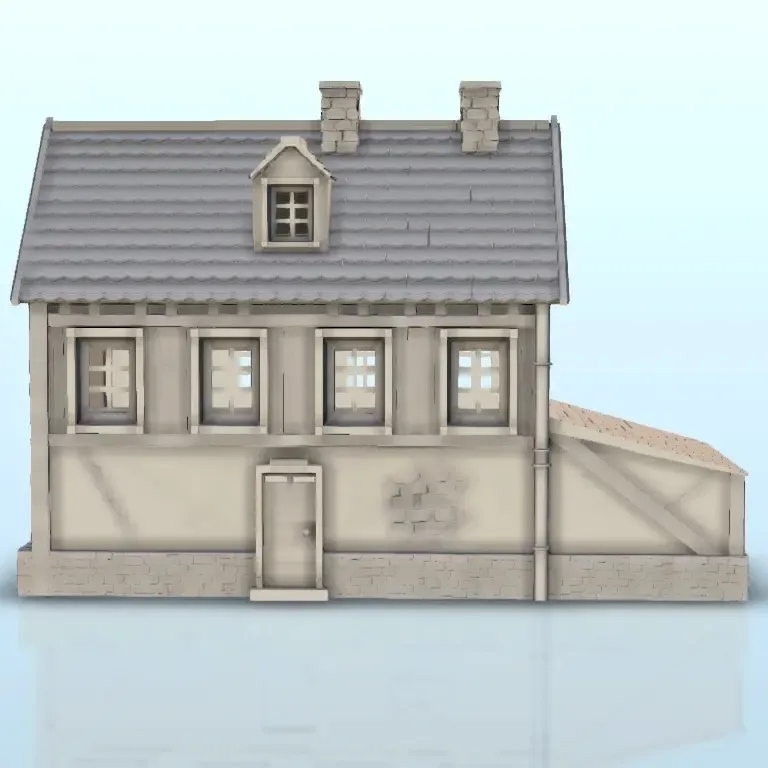 House 39 - terrain WW2 scenery modern miniatures diaroma