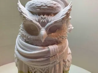 The Resigned Winter Owl