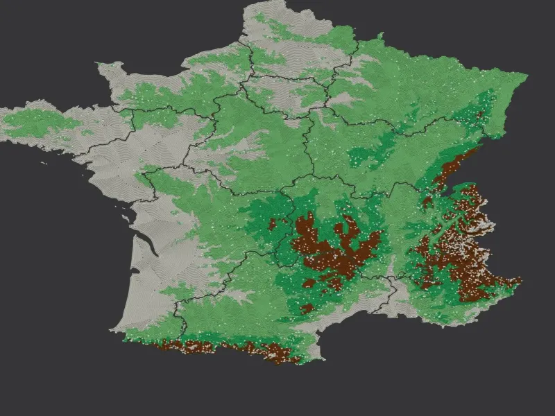 Regions of France. 3D Map puzzle (13-piece)