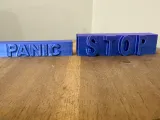 STOP - PANIC prank sign-0