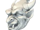 Gothic Gargoyle Head Sculpture – Dark Fantasy Model-1