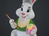 Hase bemalt ei-1