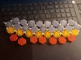 Modular necklace with seed of life beads and Flower of Life-1