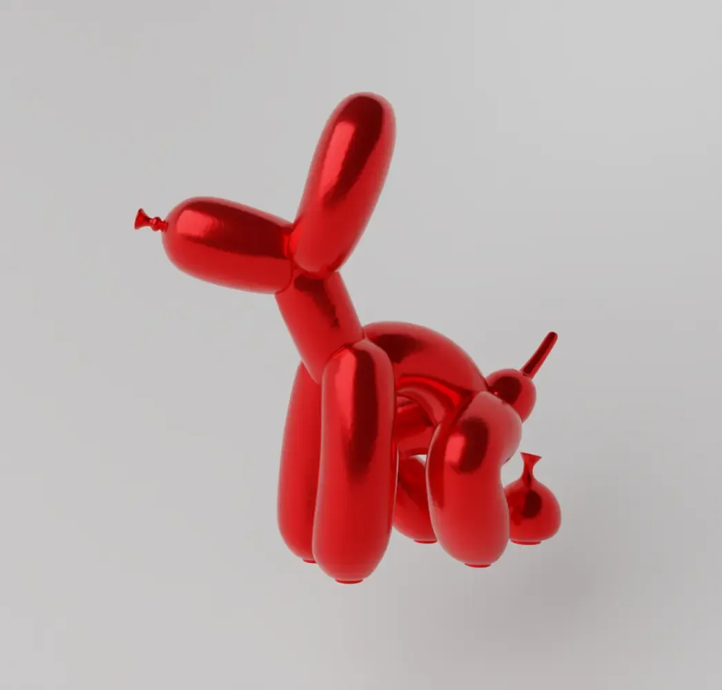 Squatting Balloon  Dog Poop Art Toy Fan Art