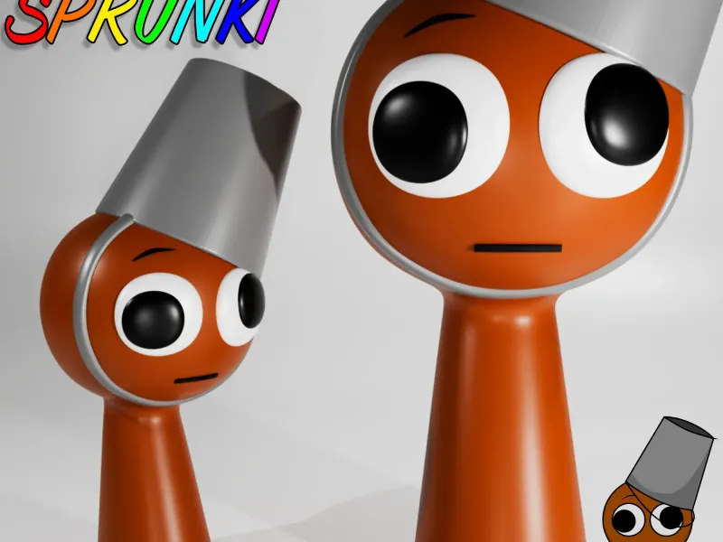 BRUD SPRUNKI INCREDIBOX BROWN | Sprunki 3D Model STL Fan Art