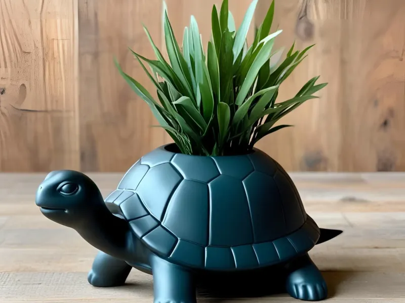 Turtle Planter – Animal Flower Pot for Plants