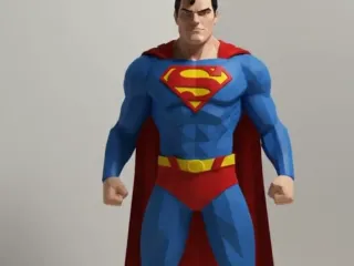 Super Man- low poly
