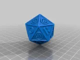 Dice Full Dungeons and Dragons Set for blind people D4 D6 D8-2