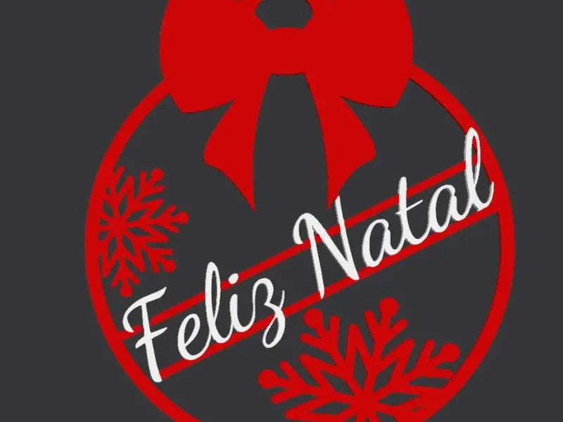 Feliz Natal, decoração personalizada com Nome