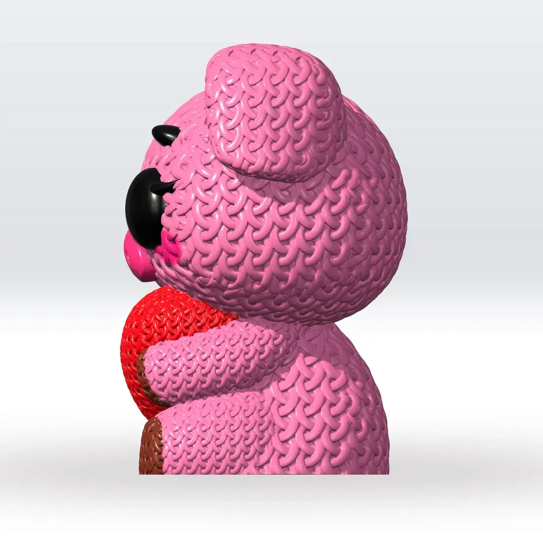 Characters & Creatures STL Download - Knitted Pig 3D Model STL file ...