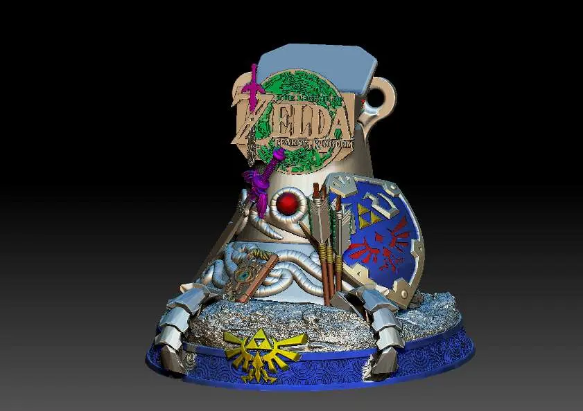 zelda TotK nintendo switch pro soporte de mando