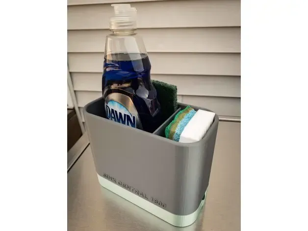 Sink Caddy with Self Drain and Adjustable Divider