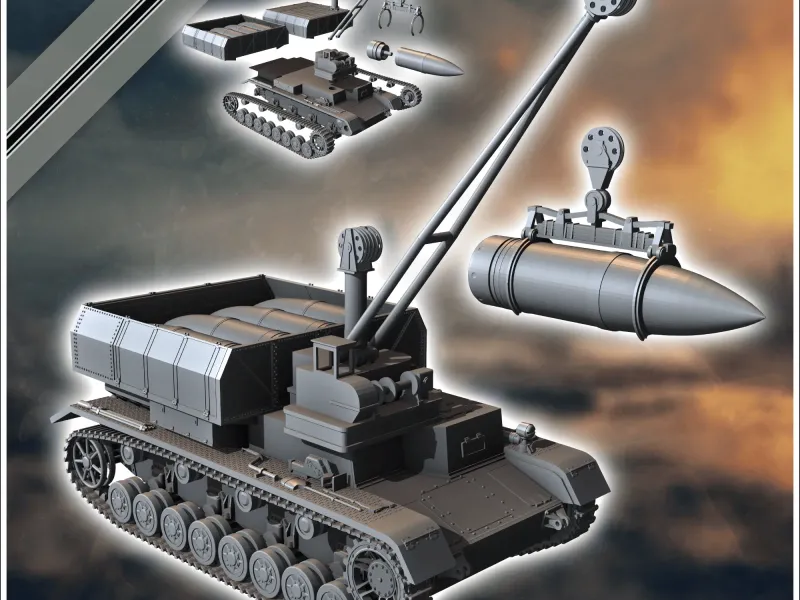 Portamunizioni Panzer IV Ausf D-E Fahrgestell - miniature