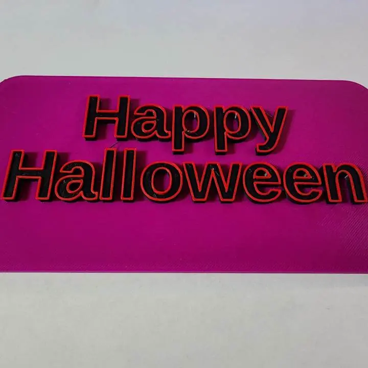 Happy Halloween Sign. 180mmx90mm.