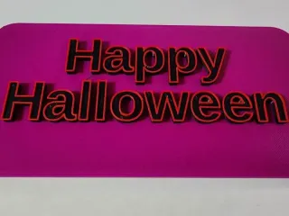 Happy Halloween Sign. 180mmx90mm.