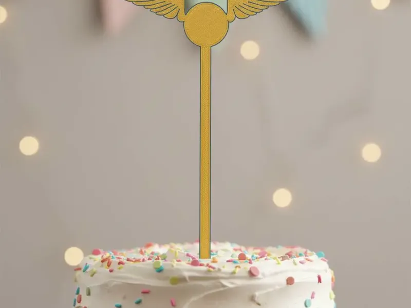 Cake Topper Snitch Ball Harry Potter