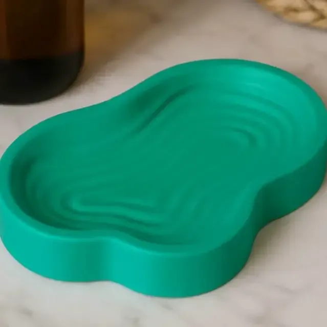 Wavy Soap Dish – Organic Modern Bathroom Decor