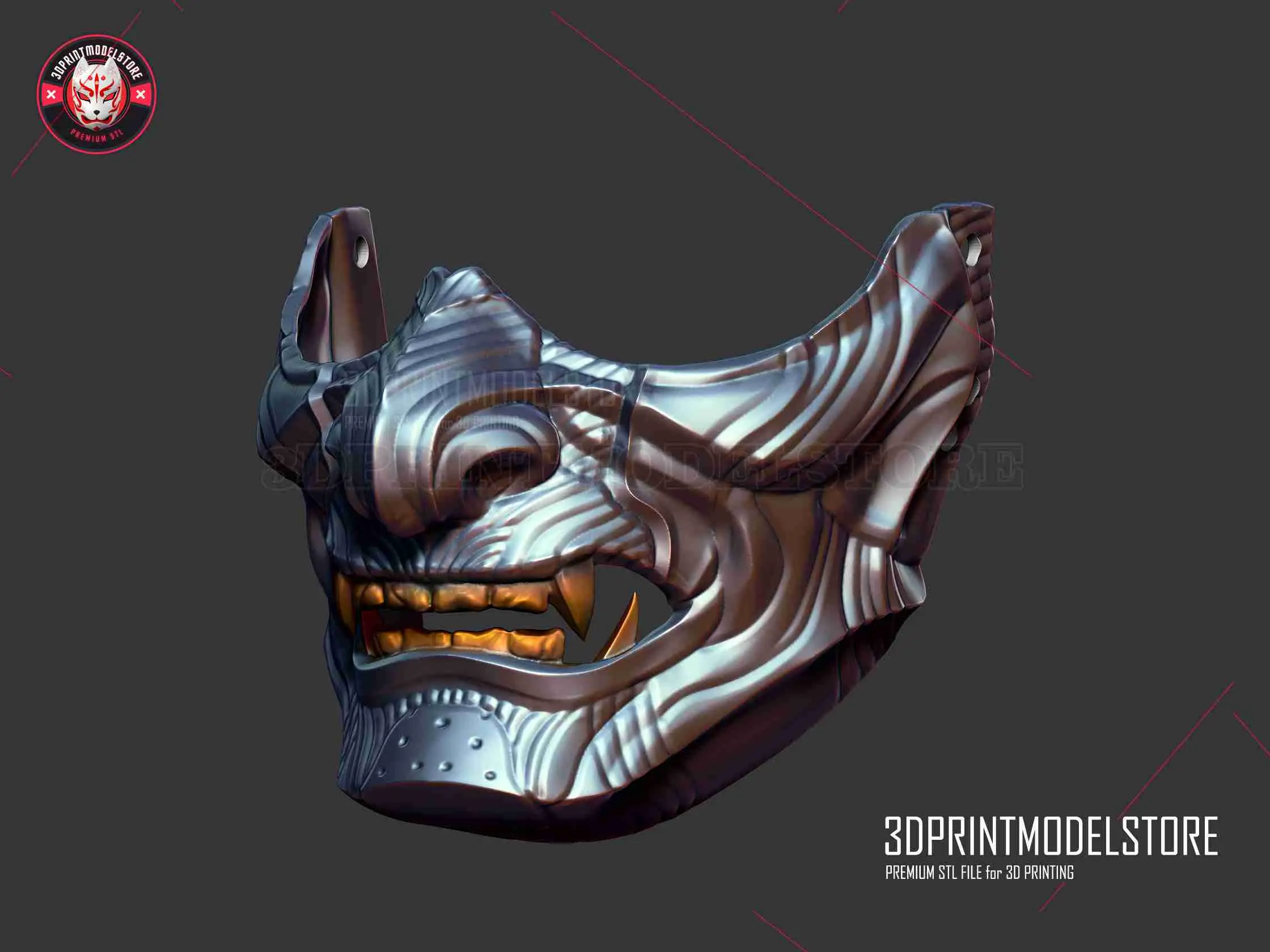 Geist von Tsushima Maske - Japanische Kitsune Geistermaske