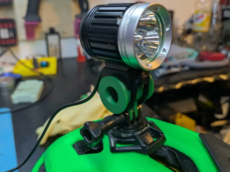 Bicycle Light Adapter for Action Camera Mount (Helmet/Handle
