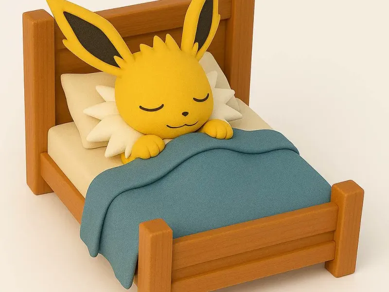 pokemon jolteon bed time