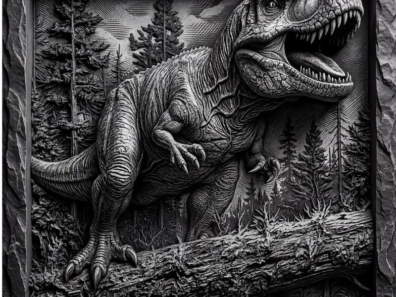 Dinosaurio Rex in Rock