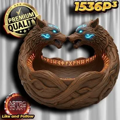 Wolf Celtic Twin Bowl ❤️