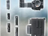 Modern Building & Accessory Set with Control Tower & Dish (2-4