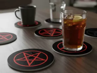 Cup Holder Pentagram