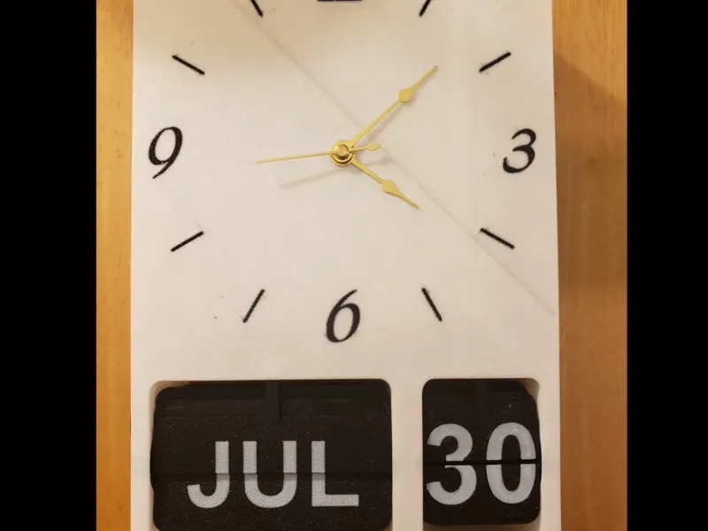 Clock with Perpetual Calander Combo
