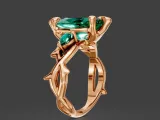 Marquise Twig Ring-4