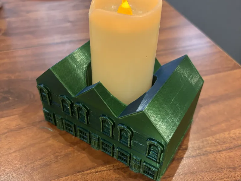 Seasonal House Candle Holder