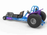 Mini Rod pulling tractor with jet engine V1 Scale 1:25-6