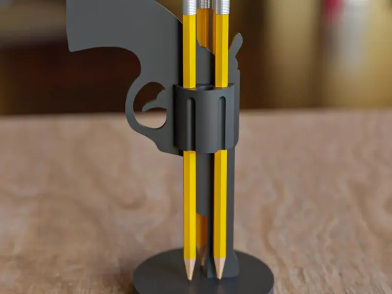 Revolver Pencil Holder