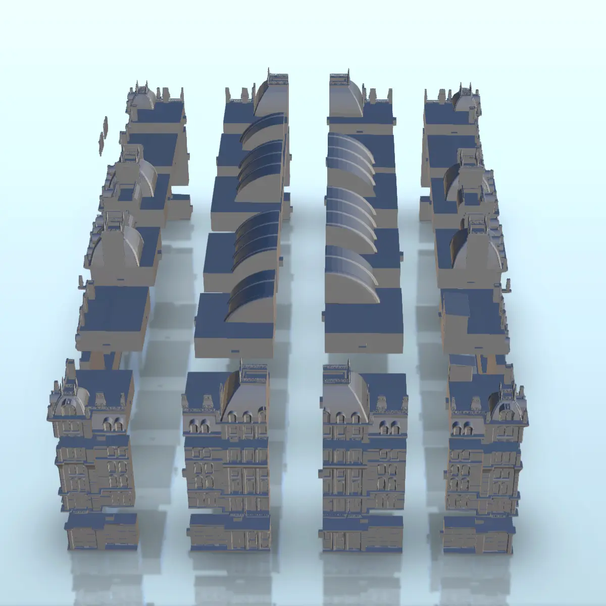 Luxurious hotel 8 - scenery warhammer miniatures ww2 tableto