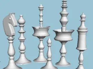 Selenus Style Chess Set