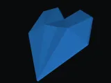 low poly 3d heart-2