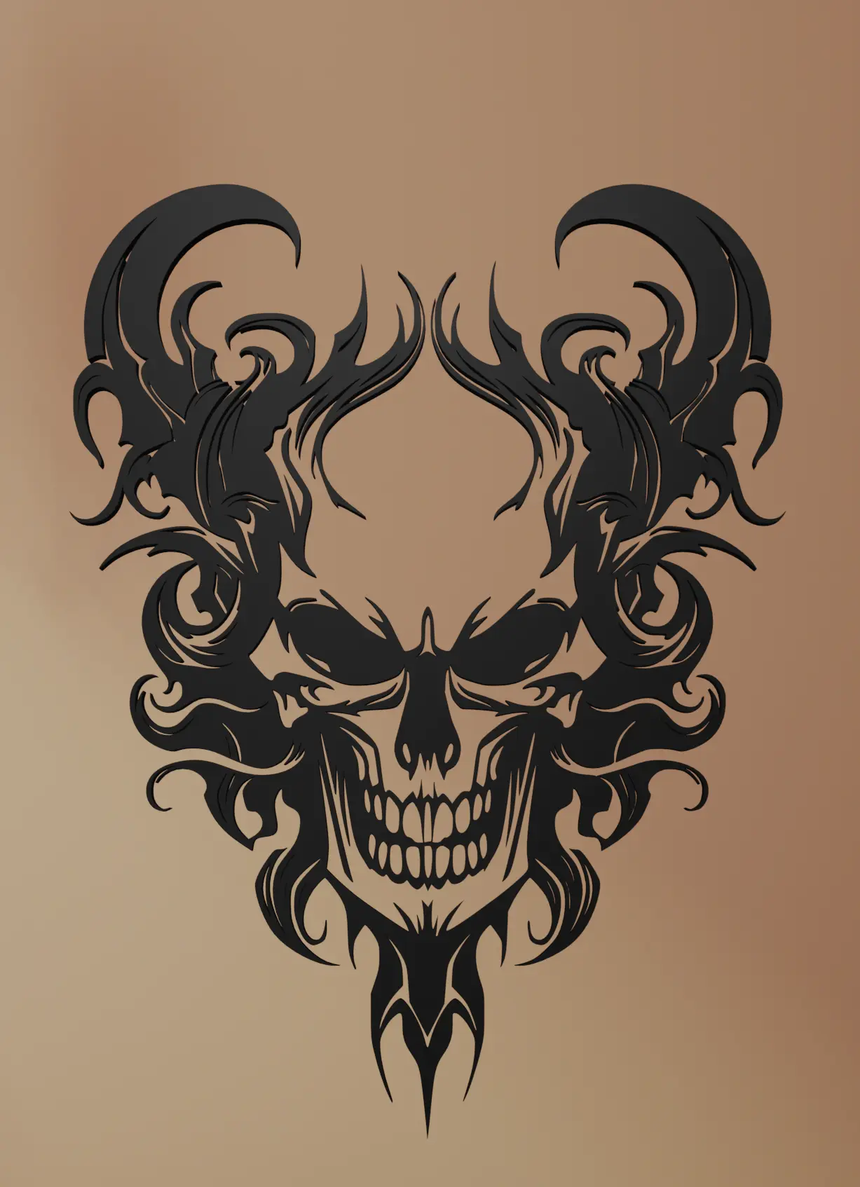 Devil Skull Wall Art