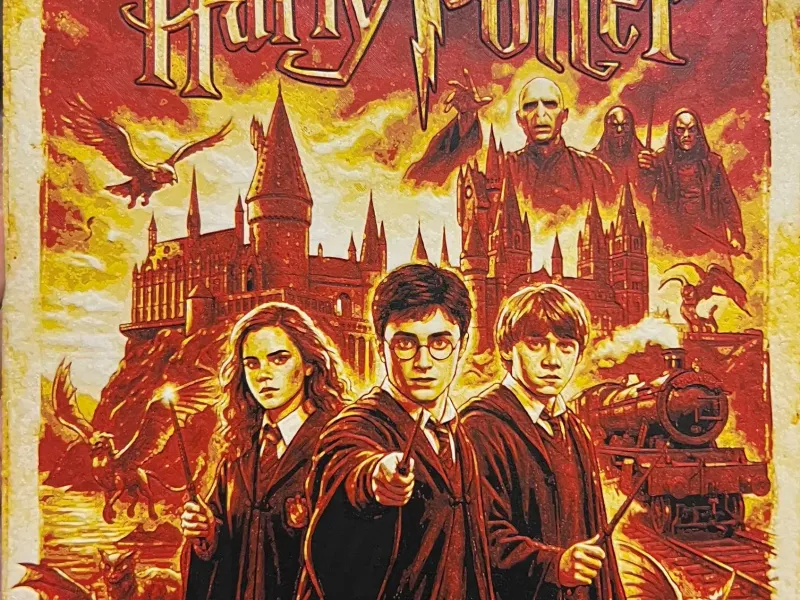 Harry Potter 4-Farben-Poster Hueforge 200x200