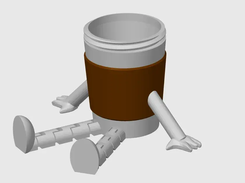 Flexi Coffee Cup Buddy (articulated - no supports)