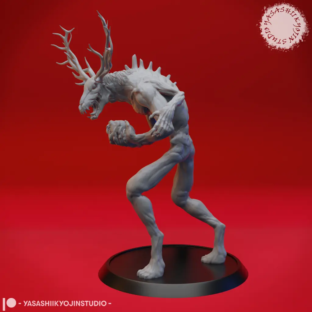 Wendigo - Tabletop Miniature (Pre-Supported STL)