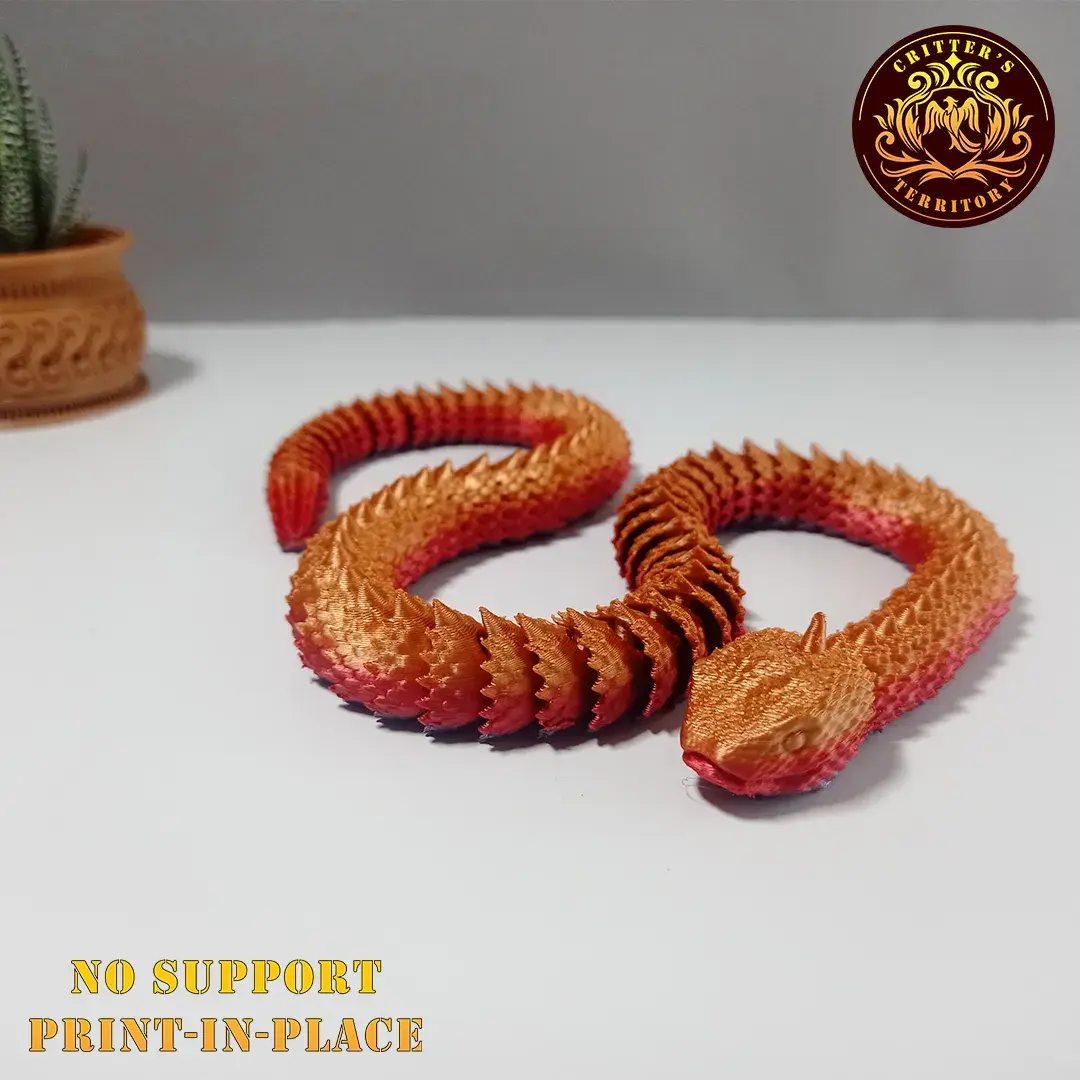 articulated spiky viper snake