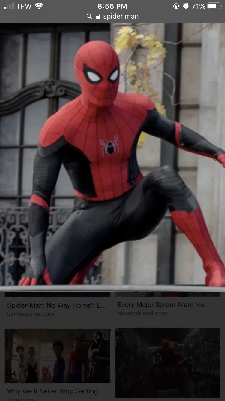 Spider man Tom Halle don’t